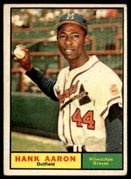 1961 TOPPS HANK AARON BASEBALL CARD