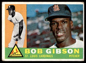 1960 TOPPS BOB GIBSON BASEBALL CARD