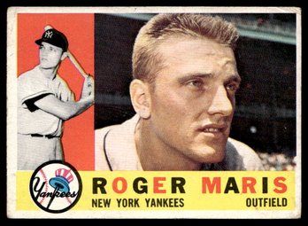 1960 TOPPS ROGER MARIS BASEBALL CARD