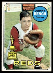 1969 TOPPS JOHNNY BENCH ROOKIE BASEBALL CARD