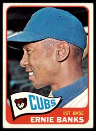 1965 TOPPS ERNIE BANKS BASEBALL CARD