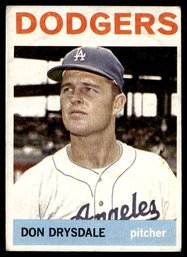 1964 TOPPS DON DRYSDALE BASEBALL CARD