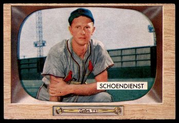 1955 BOWMAN RED SHOENDIENST BASEBALL CARD