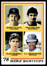 1978 TOPPS PAUL MOLITOR ROOKIE
