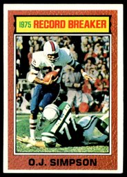 1976 TOPPS OJ SMPSON FOOTBALL CARD