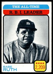 1973 TOPPS BAEB RUTH BASEBALL CARD