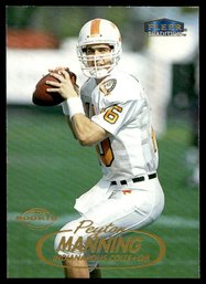 1998 FLEER PEYTON MANNING ROOKIE FOOTBALL CARD