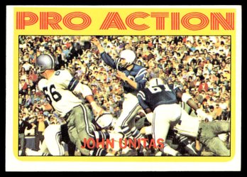 1972 TOPPS JOHNNY UNITAS FOOTBALL CARD