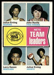 1974 TOPPS TEAM LDRS DR J JULIUS ERVING BASKETBALL CARD