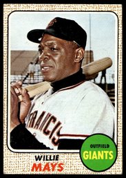 1968 TOPPS WILLIE MAYS BASEBALL CARD