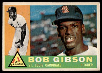 1960 TOPPS BOB GIBSON BASEBALL CARD