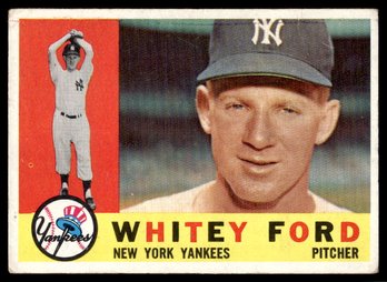 1960 TOPPS WHITEY FORD BASEBALL CARD