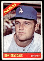 1966 TOPPS DON DRYSDALE BASEBALL CARD