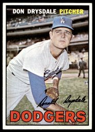 1967 TOPPS DON DRYSDALE BASEBALL CARD