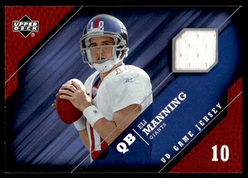 2005 UD PATCH ELI MANNING FOOTBALL CARD