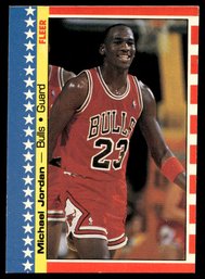 1987 FLEER STICKERS MICHAEL JORDAN BASKETBALL CARD