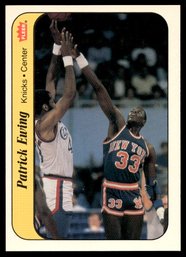 1986 FLEER STICKERS PATRICK EWING ROOKIE BASKETBALL CARD