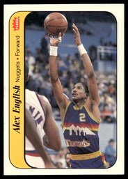 1986 FLEER STICKERS ALEX ENGLISH BASKETBALL CARD