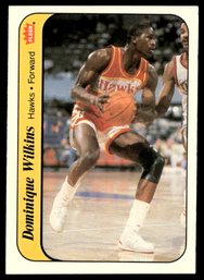 1986 FLEER STICKERS DOMINQUE WILKINS ROOKIE BASKETBALL CARD