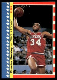 1987 FLEER STICKERS CHARLES BARKLEY BASKETBALL CARD