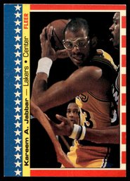 1987 FLEER STICKERS KAREEM ABDUL JABBAR BASKETBALL CARD