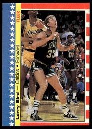 1987 FLEER STICKERS LARRY BIRD BASKETBALL CARD