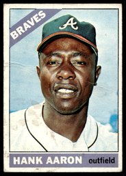 1966 TOPPS HANK AARON ROOKIE BASEBALL CARD