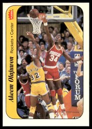 1986 FLEER STICKER AKEEM OLAJUWON BASKETBALL CARD