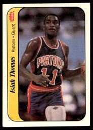 1986 FLEER STICKER ISAIH THOMAS ROOKIE BASKETBALL CARD