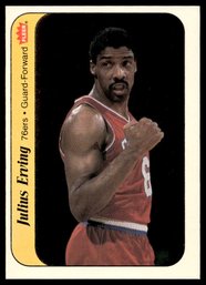 1986 FLEER STICKER JULUIS ERVING BASKETBALL CARD