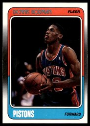 1988 FLEER DENNIS RODMAN ROOKIE BASKETBALL CARD