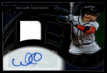 2021 SELECT /299 AUTO WILLIAM CONTRERAS BASEBALL CARD