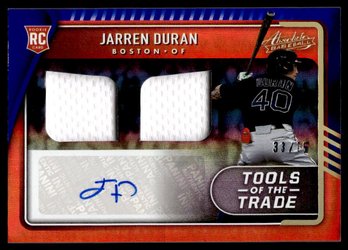 2022 ABSOLUTE /75 AUTO PATCH JARREN DURAN ROOKIE BASEBALL CARD