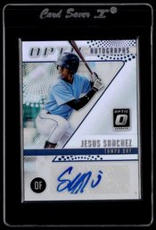 SILVER AUTO JESUS SANCHEZ BASEBALL CARD