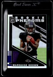 /50 MARQUISE BROWN ROOKIE FOOTBALL CARD