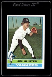 1976 TOPPS JIM HUNTER BASEBALL CARD