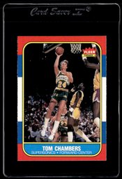 1986 FLEER TOM CHAMBERS BASKETBALL CARD