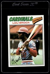 1977 TOPPS LOU BROCK BASEBALL CARD