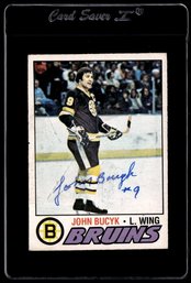 John Bucyk Autographed Hockey Card