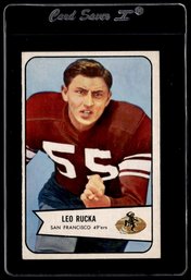 1954 Bowman Leo Rucka Football Rookie Card