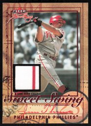 2004 FLEER SWEET SWING JIM THOME GAME-USED JERSEY PATCH