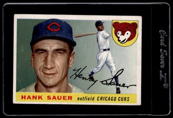 1955 Topps Hank Sauer Baseball Card