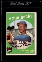 1959 Topps Ernie Banks Baseball Card