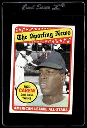 1969 Topps Rod Carew Baseball Card