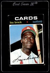 1971 Topps Lou Brock Baseball Card