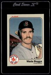 1983 Fleer Wade Boggs Baseball Rookie Card