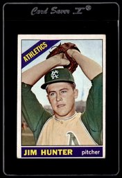 1966 Topps Jim Catfish Hunter Baseball Rookie Card