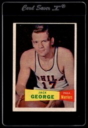 1957 Topps Jack George Basketball Rookie Card