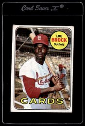 1969 Topps Lou Brock Baseball Card