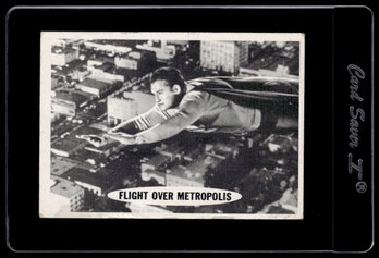 1966 Topps Superman Flight Over Metropolis Card